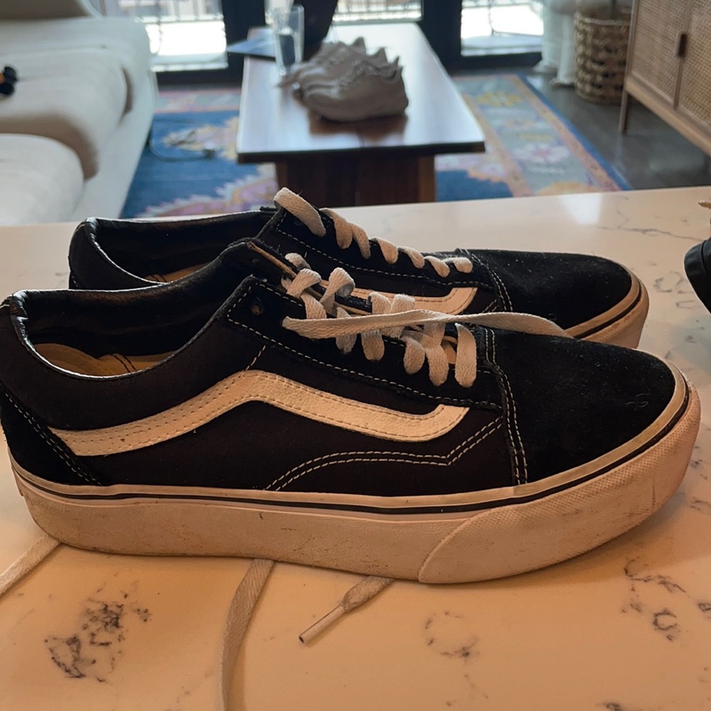 Platform vans size 8
